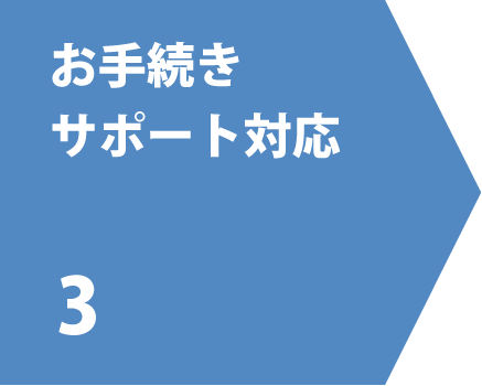 3.お手続きサポート対応